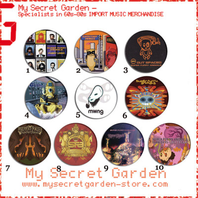 Super Furry Animals - Fuzzy Logic, Radiator, Guerrilla Album Pinback Button Badge Set ( or Hair Ties / 4.4 cm Badge / Magnet / Keychain Set )